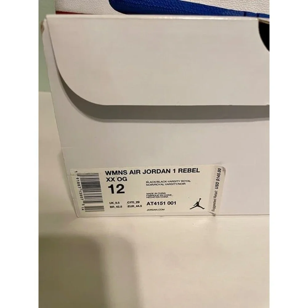 Jordan 1 Rebel size 12 Women's 12 Men's 10.5 Shoes Used